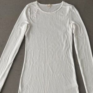 Hanro Long Sleeve Top Underlayer or Solo / Tunic White XS